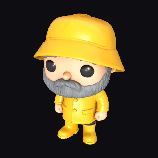 Yellow Rain Gear Figure