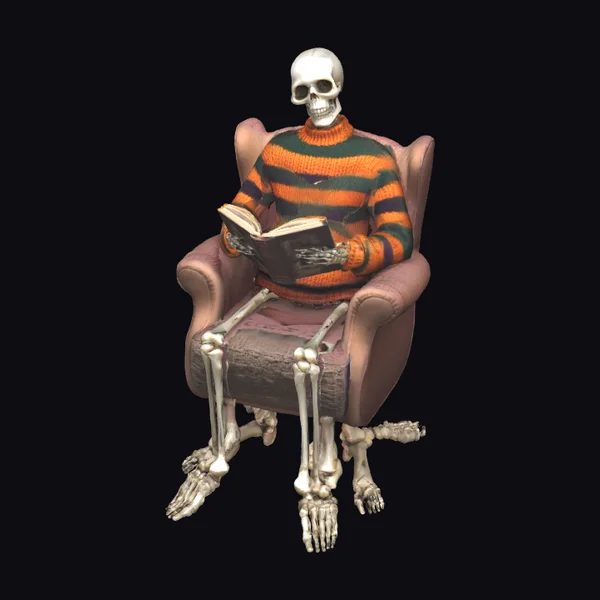 Skeleton Reading Book