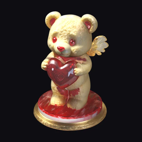 White Chocolate Teddy Figurine