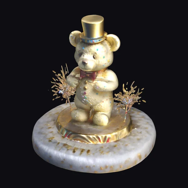 White Chocolate Teddy Dancer