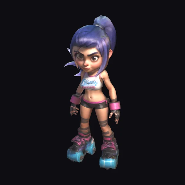 Young Roller Derby Girl