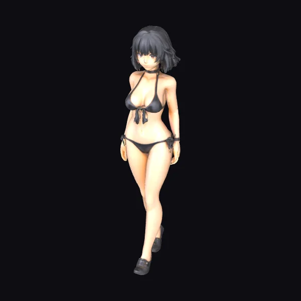 Anime Girl in Bikini