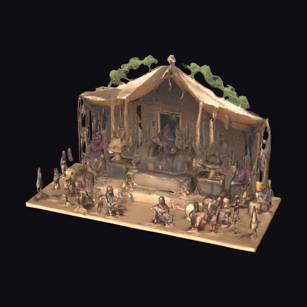 African Voodoo Township Scene