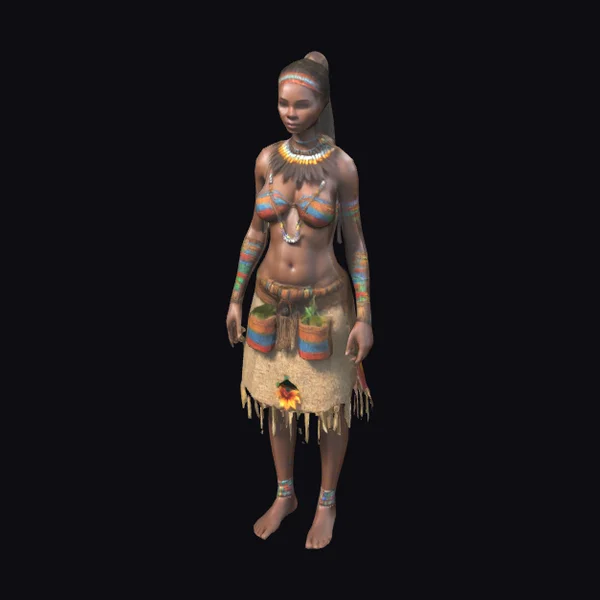 African Tribal Female Herbalist