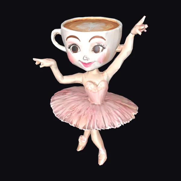 Coffee Cup Ballerina