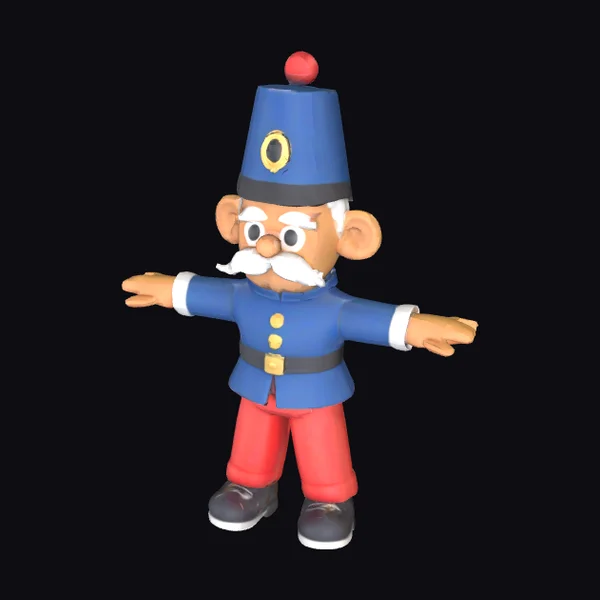 Cartoon Toy Soldier Figure