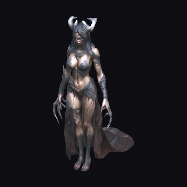 Demon Enchantress Attack Pose