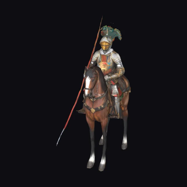 Armored Knight on Horseback