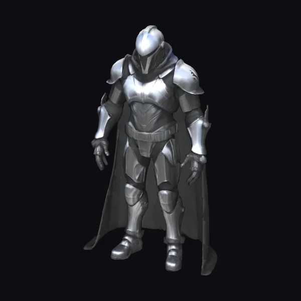 Armored Knight in Cape