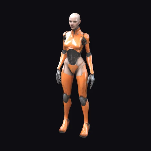 Bald Female Cyborg