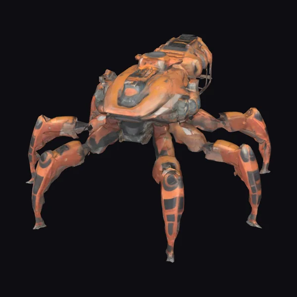 Battle Worn Mech Spider