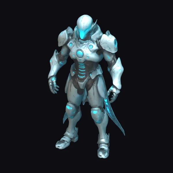 Futuristic Sci-Fi Warrior