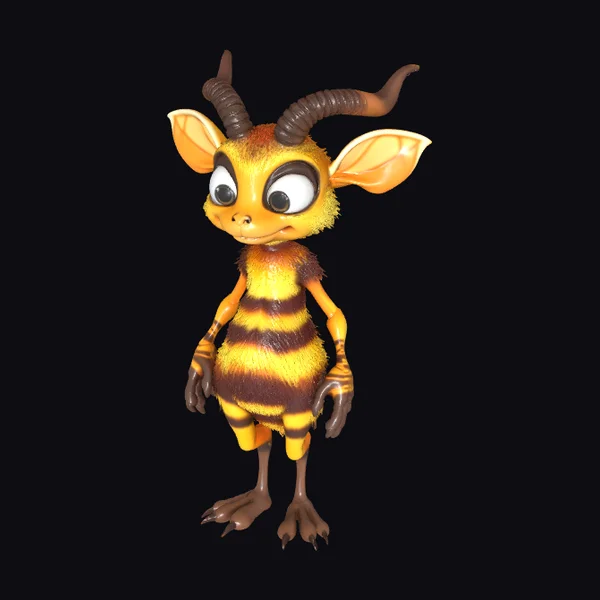 Anthropomorphic Hornet Character