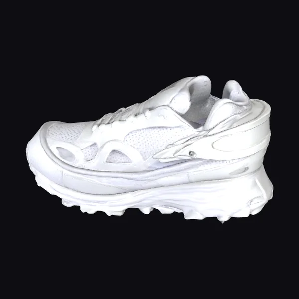 White Futuristic Sneaker
