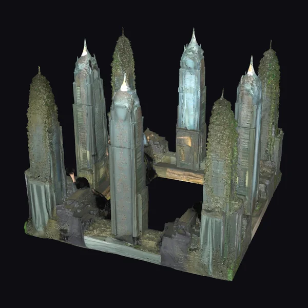 Futuristic Cityscape Ruins