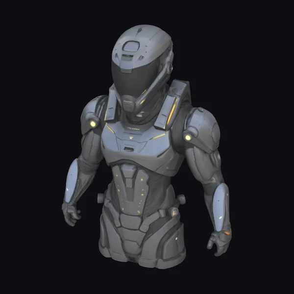 Advanced Military Exosuit Armor