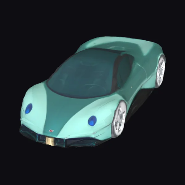 Emerald Green Sports Car