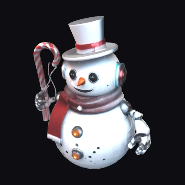 Metal Snowman Robot