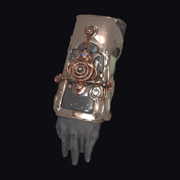 Steampunk Leather Forearm Guard