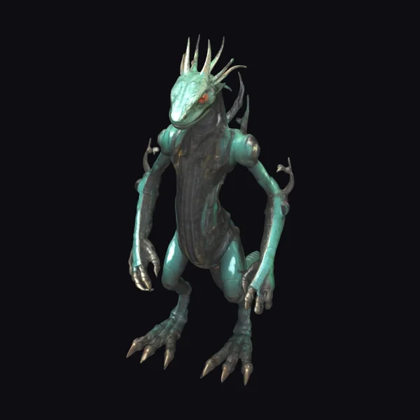 Steampunk Basilisk Creature