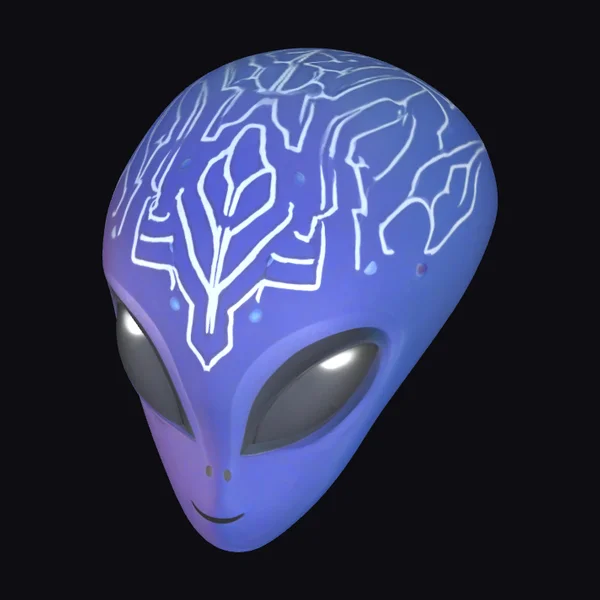 Alien Head with Circuitry