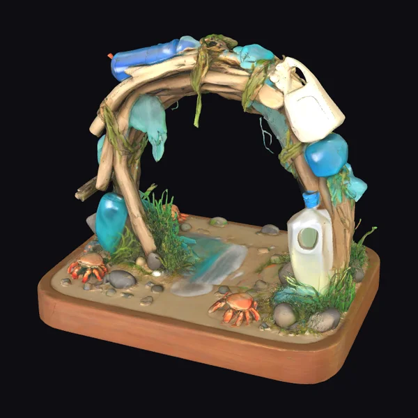 Driftwood Trash Arch