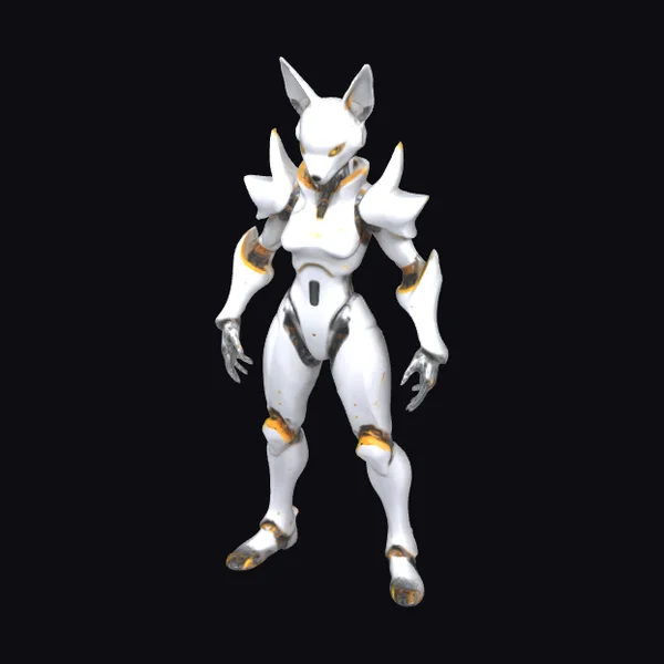 Sleek Fox Humanoid Armor