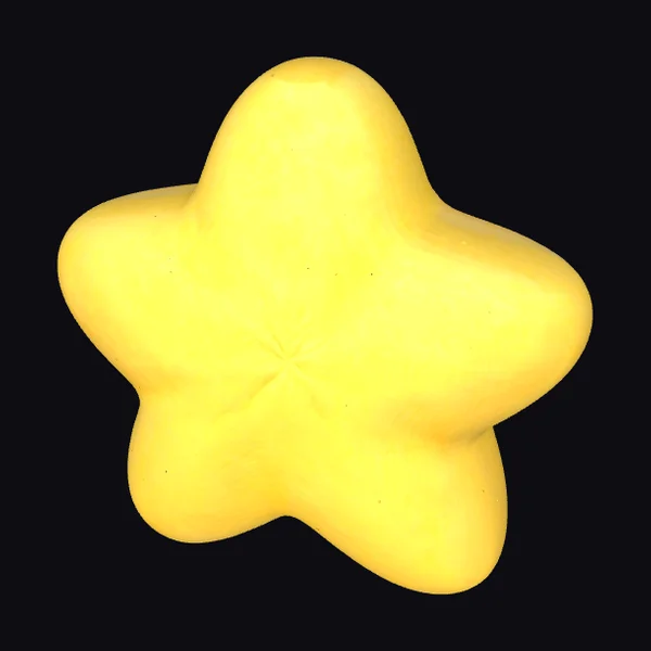 Yellow Star Shape