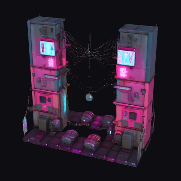 Cyberpunk Alley Environment