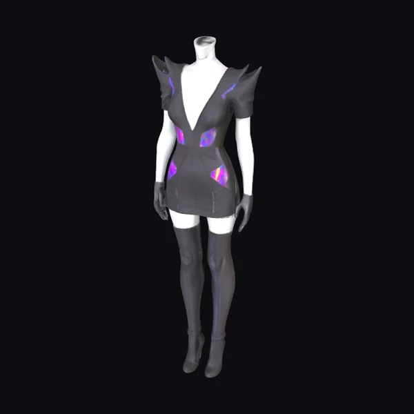 Cyberpunk Mini Dress