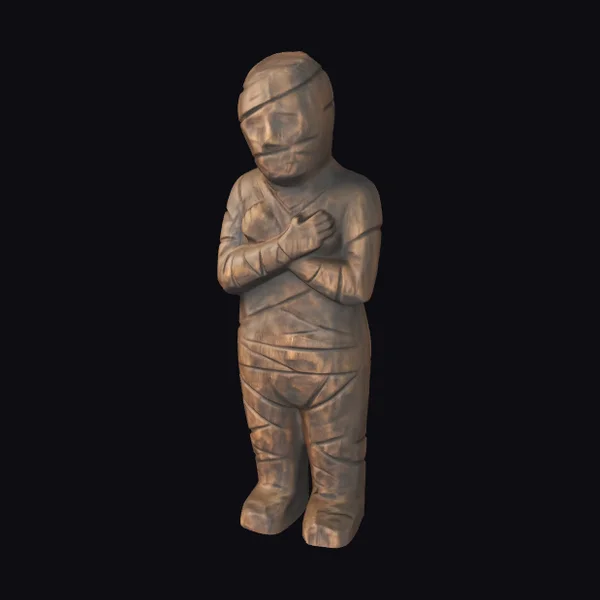 Wrapped Mummy Figurine