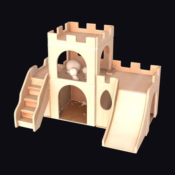 Wooden Castle Playset