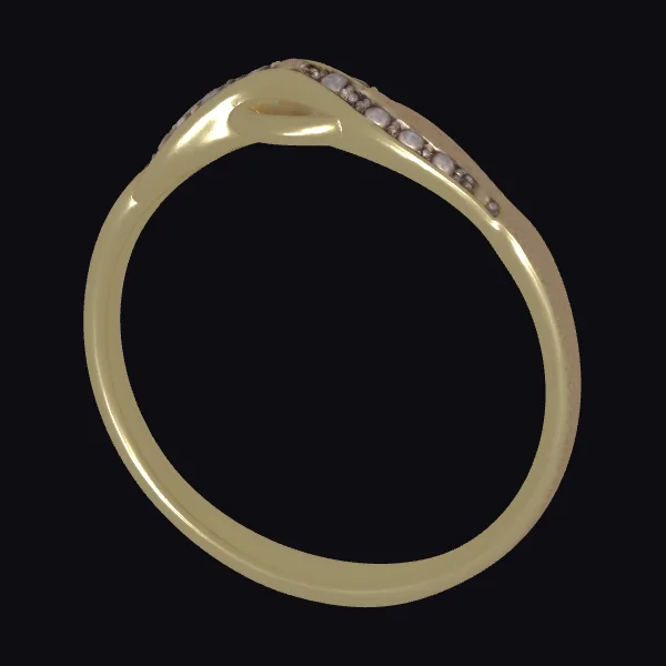 Golden Diamond Ring