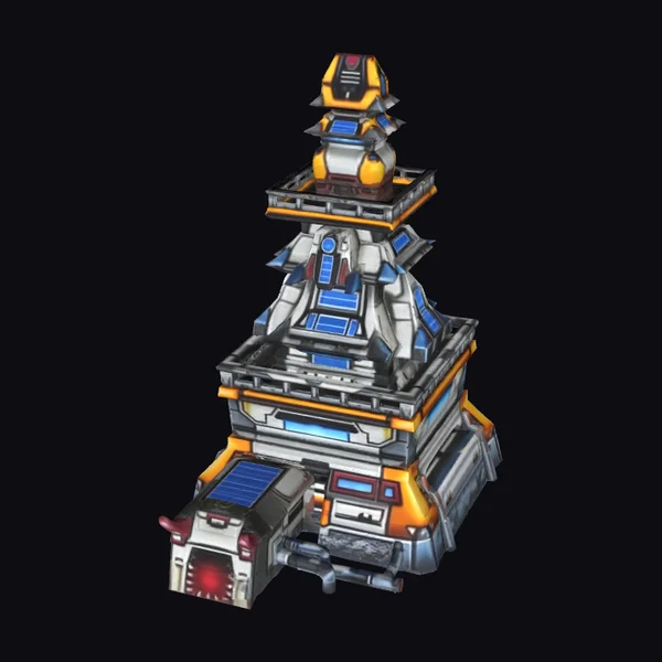 Futuristic Command Center Tower