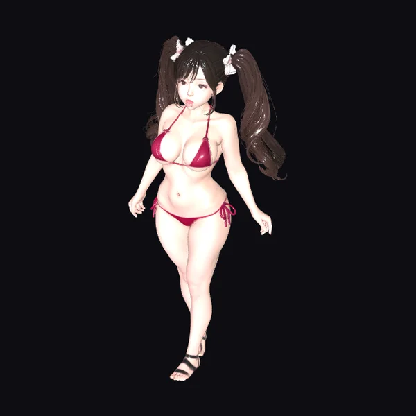 Anime Girl in Bikini