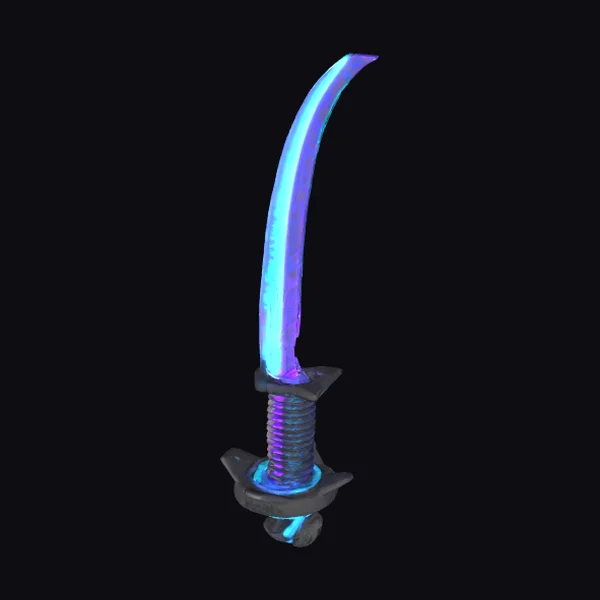 Glowing Cyberpunk Katana