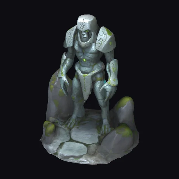 Ancient Stone Golem Guardian