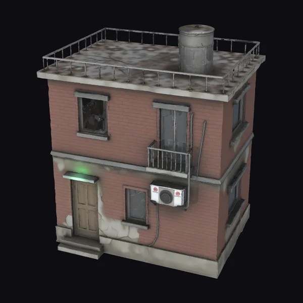 Abandoned Brick Building