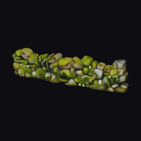 Mossy Stone Wall Section