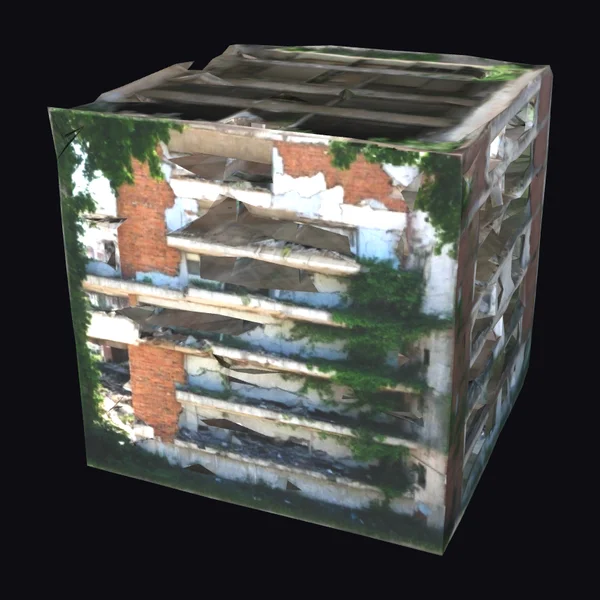 Abandoned Apartment Building Ruins