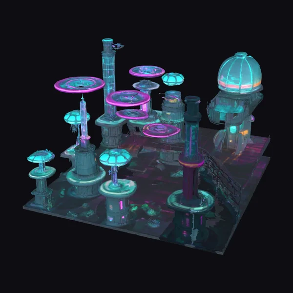 Futuristic Underwater Colony