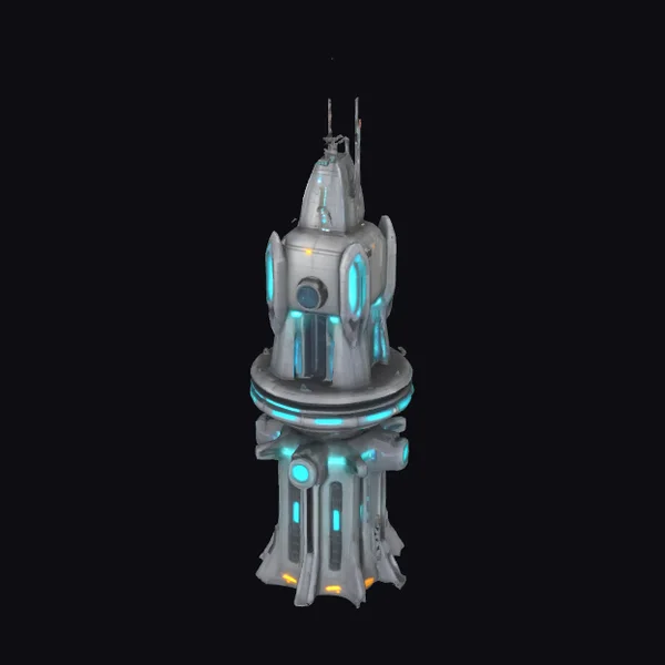 Futuristic Sci-Fi Tower