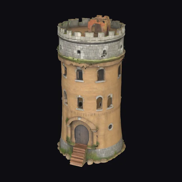 Medieval Castle Tower Ruin