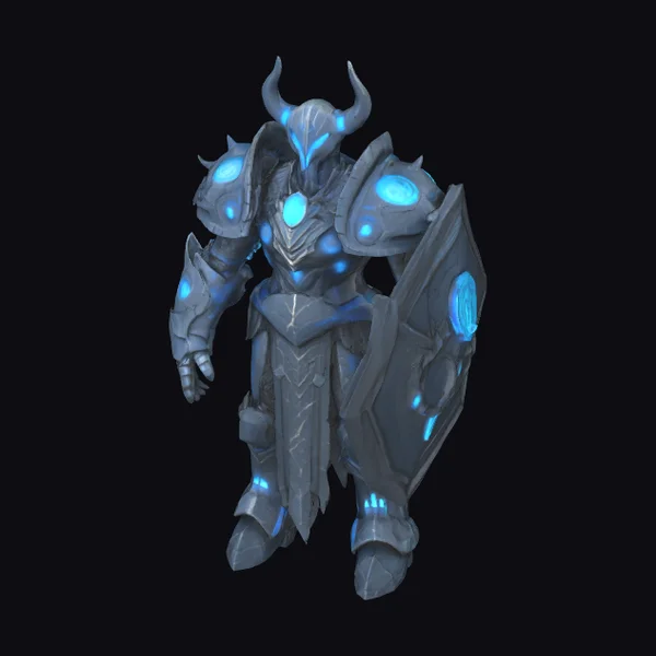 Glowing Dark Armor Guardian