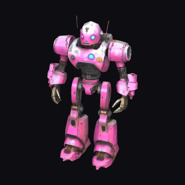 Pink Robot Bouncer