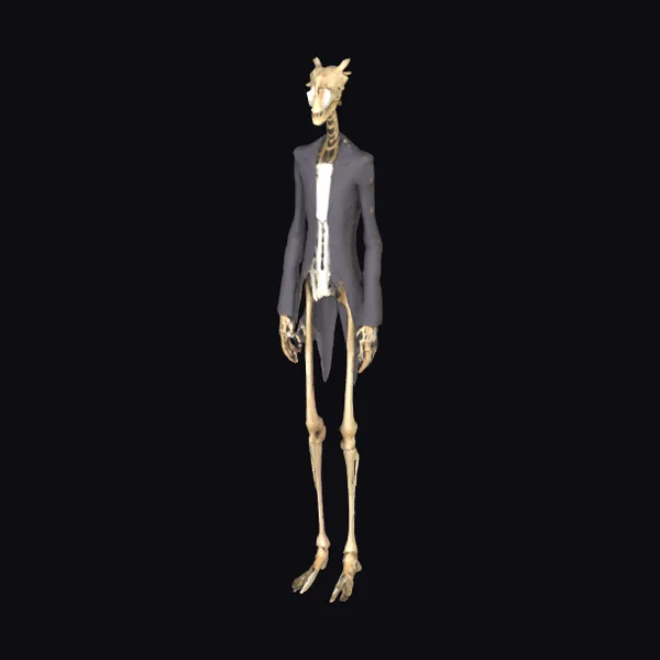Gaunt Skeletal Figure
