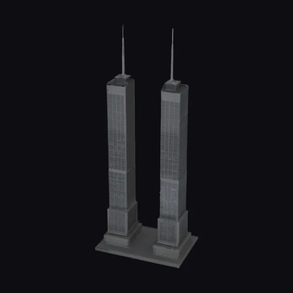 Twin Tower Skyscrapers