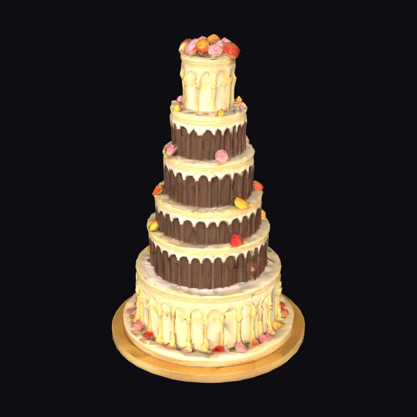 Multi-Tiered Cake Structure