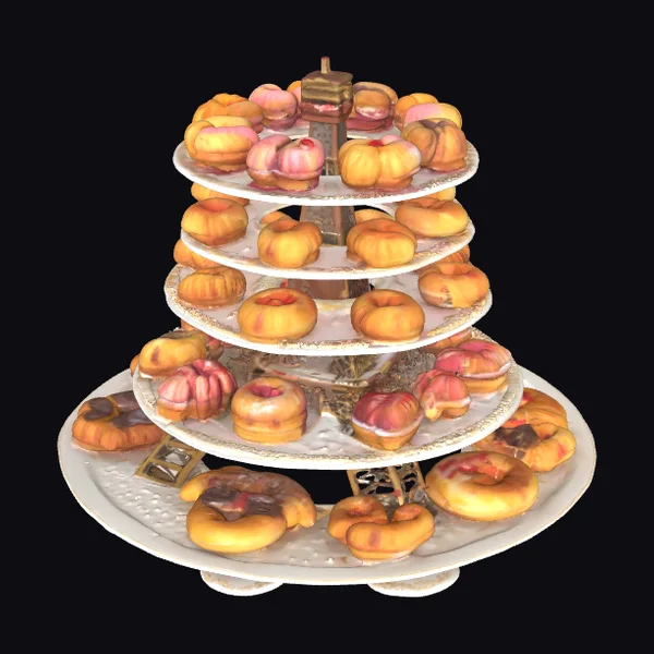 Eiffel Tower Pastry Display