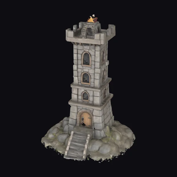 Medieval Stone Sentinel Tower